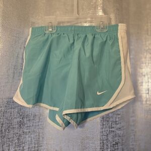 Nike Kids Aqua and White Shorts